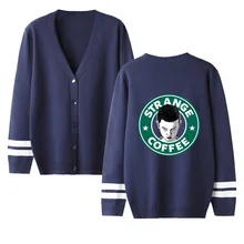 Fashion Casual v-neck Cardigan Kpop Cute Stranger Things Sweater men/women Sweater stranger things Cardigan Sweater pink tops