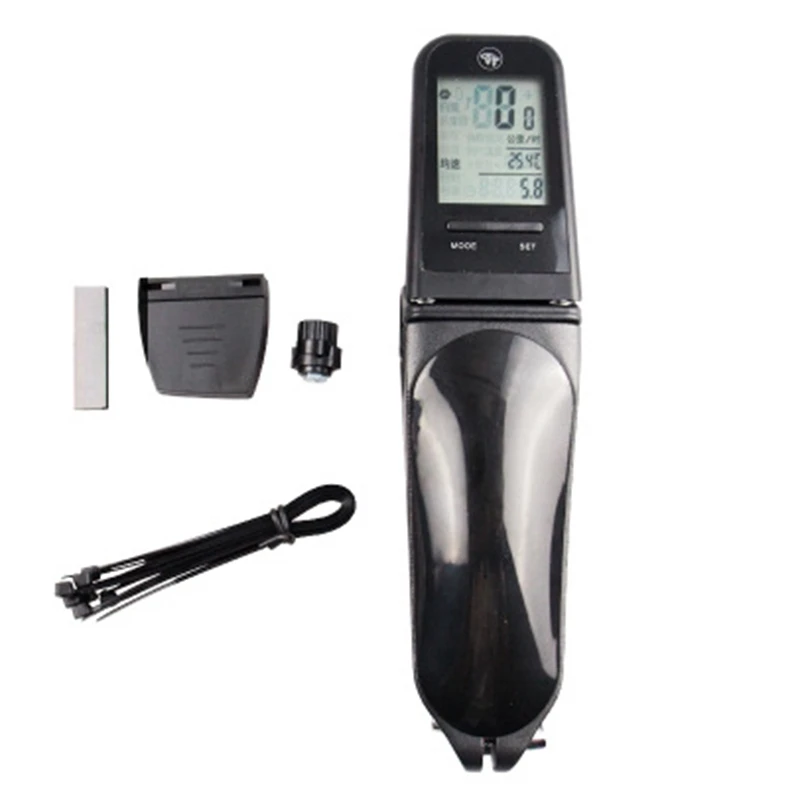 

Bicycle Bike Computer Mtb Road Stem With Speedometer Cycling Stopwatch Bike Lcd Large Screen For Mountainous Bike Number Meter H