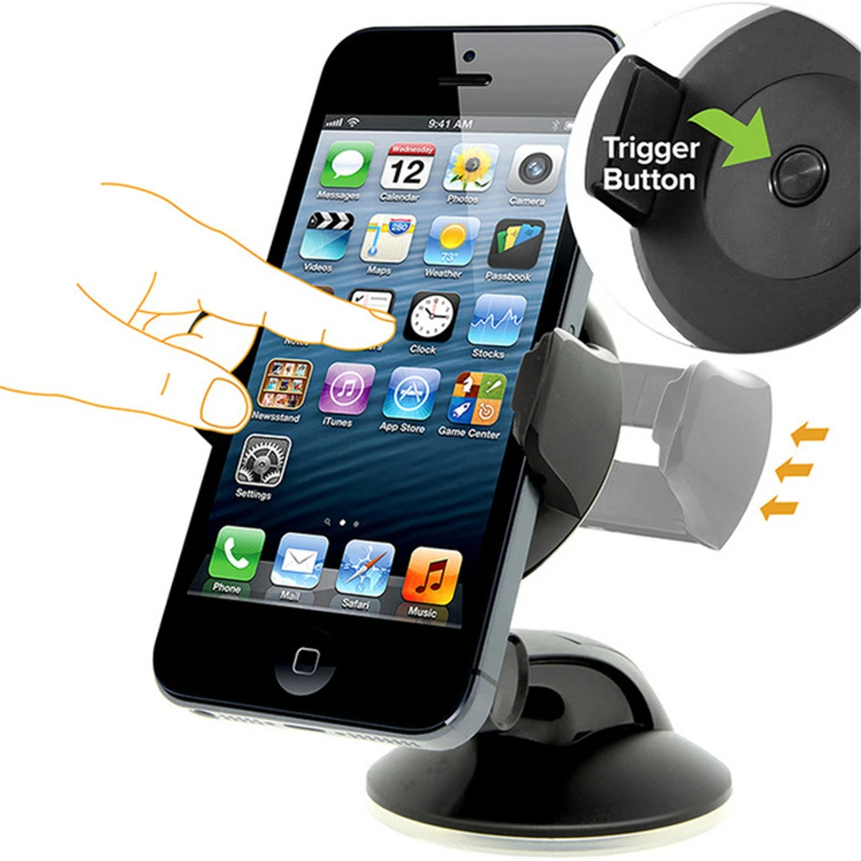 Universal Mobile Car Phone Holder For Phone in Car Holder Windshield Cell Stand Support Smartphone Voiture Suporte Porta Celular wooden phone stand