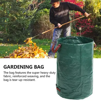 

Gallons Garden Bag Reusable Heavy Duty Gardening Bags Leaf Waste Bag for Yard Lawn Pool Cleaning 120L