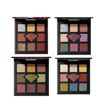 

9 Color Eye Shadow Disc Fashionable Make Up Eye Modification Sequins Flash Powder Pearl Light Waterproof Beginner Cosmetics