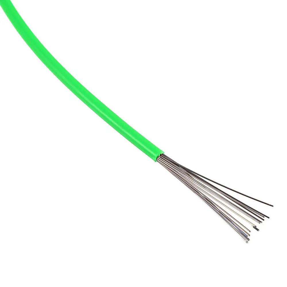 2 метра тормозной механизм горного велосипеда кабель провод велосипед кабель для переключения MTB велосипед сдвиг провод труба тормозной магистрали велосипедная часть 5 цветов - Цвет: Green Shift Cable