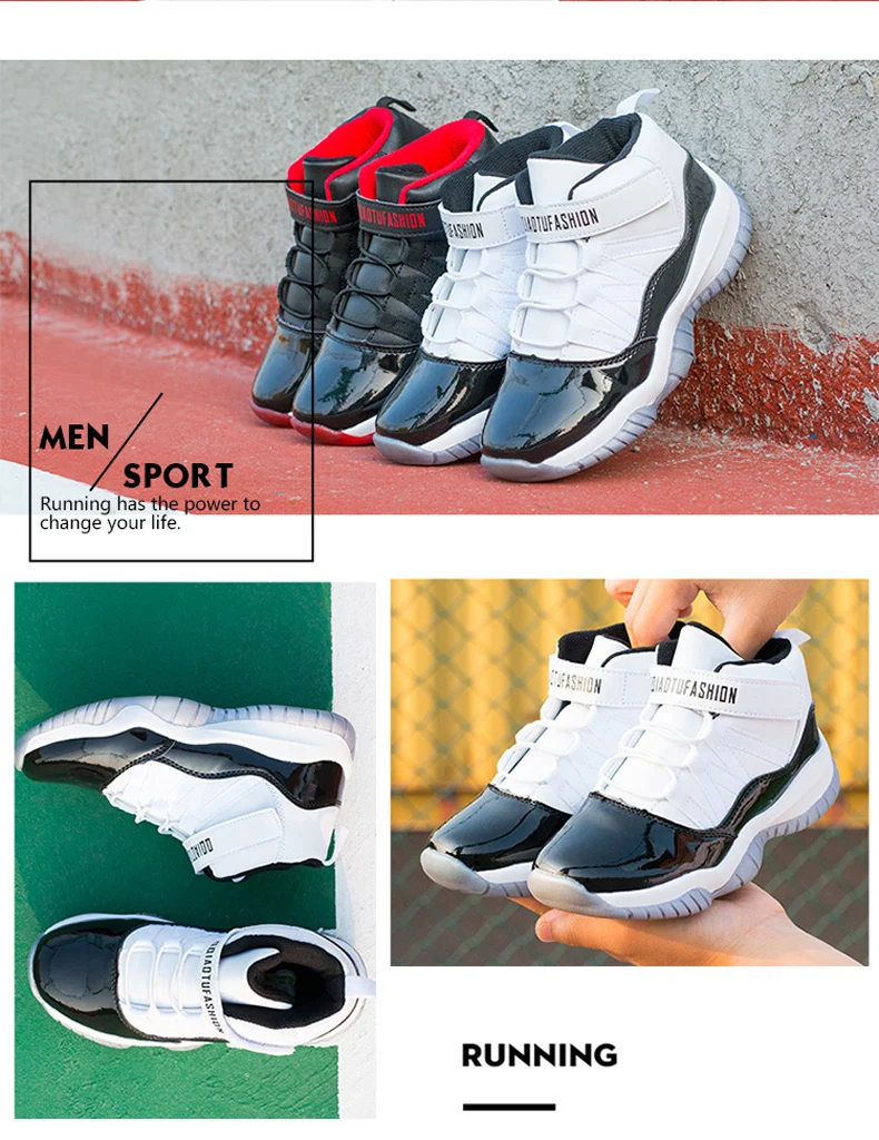 Мужские баскетбольные кроссовки для мальчиков, новинка года, брендовые Детские кроссовки для улицы, для больших детей, нескользящая спортивная обувь, обувь Jordan, спортивная баскетбольная обувь