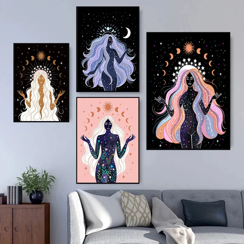 Bohemian-Witch-Earth-Celestial-Body-Star-Moon-Sun-Goddess-Creativity ...