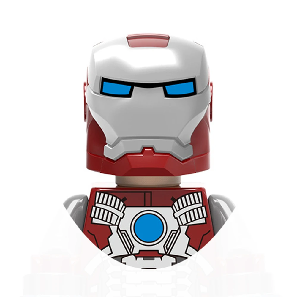 Superhero Iron Man Mark Building Blocks Bricks Tony Stark War Machine Ultron Action Figures Kids Toys Christmas Gifts