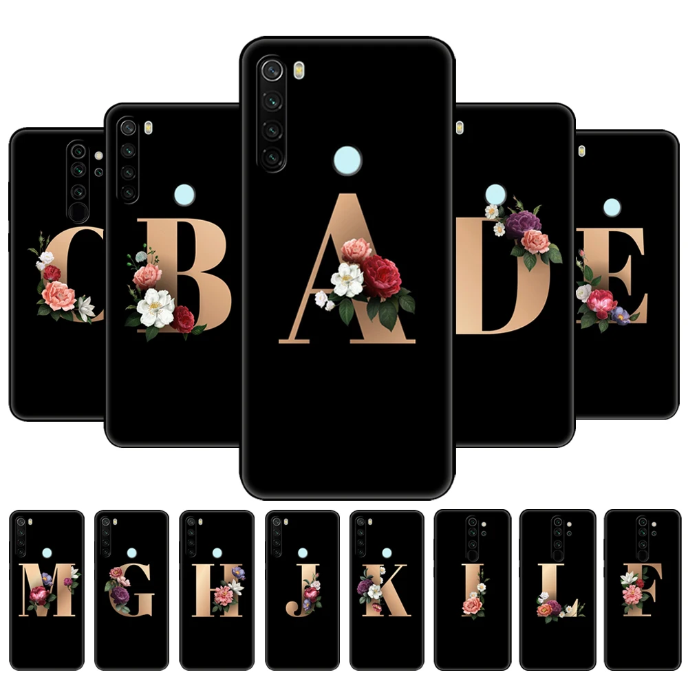 Per Xiaomi Redmi Note 8T Custodia Morbida Cover In Silicone Per Redmi Note 8 Custodia Redmi Note 8 Pro Custodia In Tpu Nero Divertente Lettera Con Nom