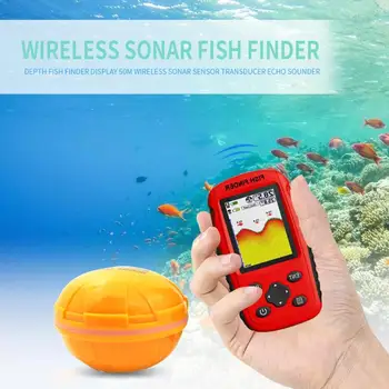 

Durable Fish Finder Delicate Design Portable Wireless Fish Finder Sonar Sensor Sounder Alarm Fishing Accessories