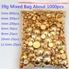 Micui Gold Color Round Rhinestone Appliques Flatback Acrylic Strass Non HotFix Crystal Stones 3D Nail Art For DIY Crafts MC94 ► Photo 2/6