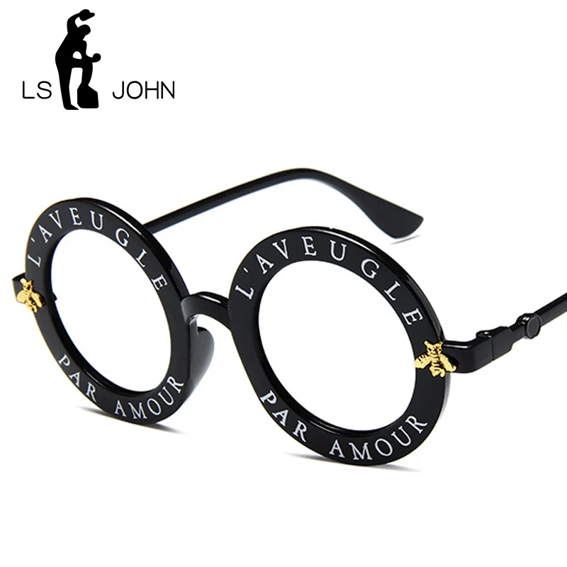 Солнцезащитные очки LS JOHN с градиентными линзами женские круглые брендовые