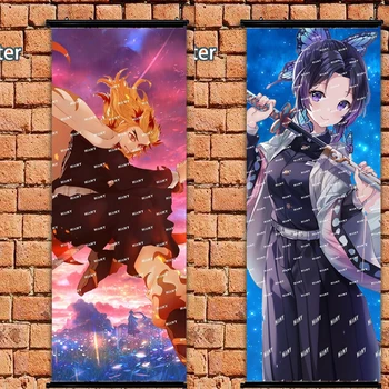 

Anime Poster Demon Slayer Kimetsu No Yaiba Rengoku Kyoujurou wall scroll 105cm Art Prints Home Room Decoration