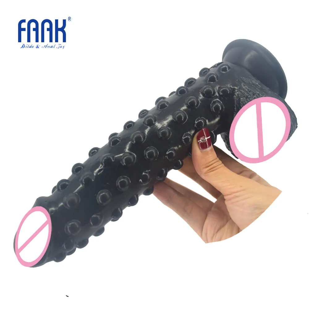 Hot Product  FAAK silicone realistic dildo with suction cup raised pointed extreme stimulate anal dildo big fake