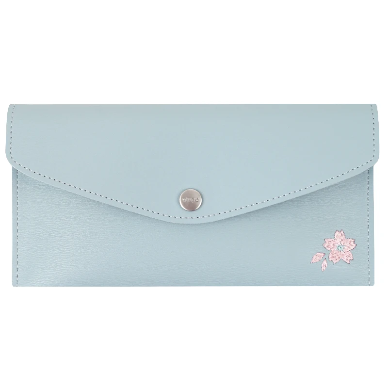 Light Blue Cherry Пеналы высокого качества PU вместительная ручка сумка, школьные принадлежности канцелярский подарок Пенал школьный милый школьный пенал инструменты - Цвет: Light Blue Cherry