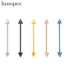 Innopes хирургическая сталь Штанга фабричного производства для женщин мужчин серьги, Надеваемые На ушной хрящ спирали кольца стрелы шпильки для пирсинга уха ювелирные изделия для тела