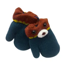 Утепленные перчатки с героями мультфильмов для маленьких девочек; милые зимние теплые удобные уличные перчатки для девочек и мальчиков; детские перчатки; gant enfant