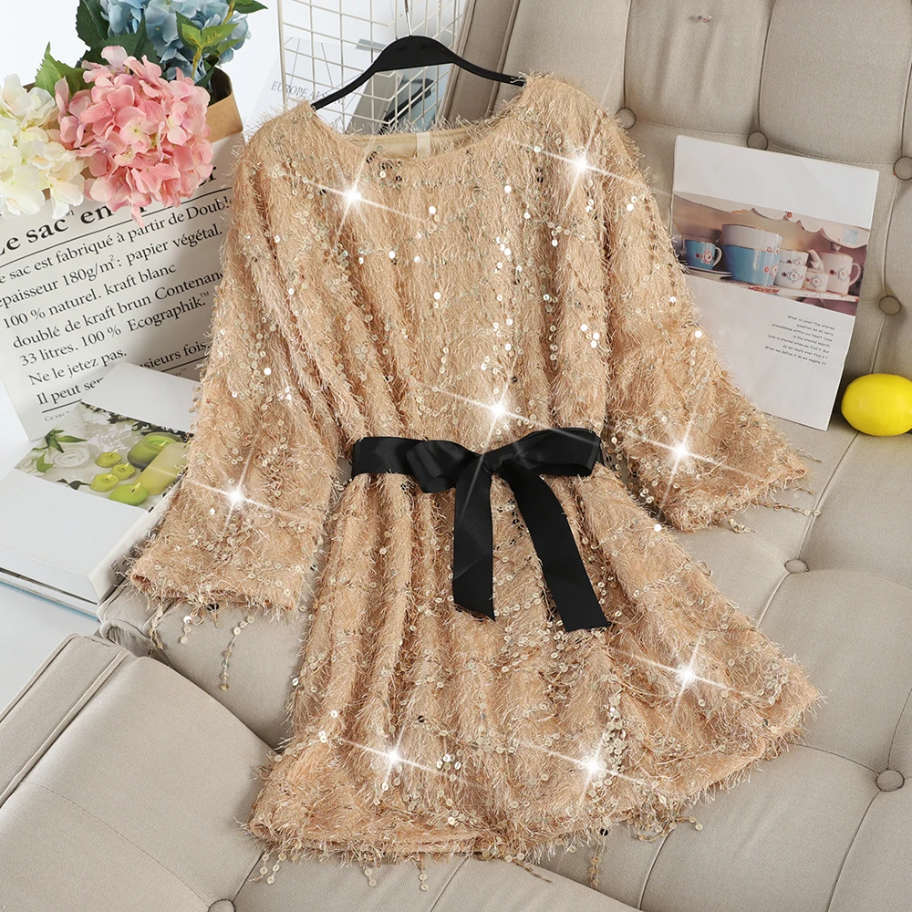Vestidos вечерние для ночного клуба женские платья осень весна новый год модное