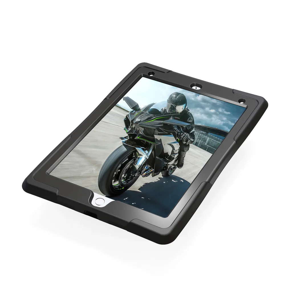 Для Apple iPad чехол для планшета 3-в-1 прикрепляющийся к противоударный ПК+ Силиконовый чехол для планшета с кронштейном для нового iPad чехол