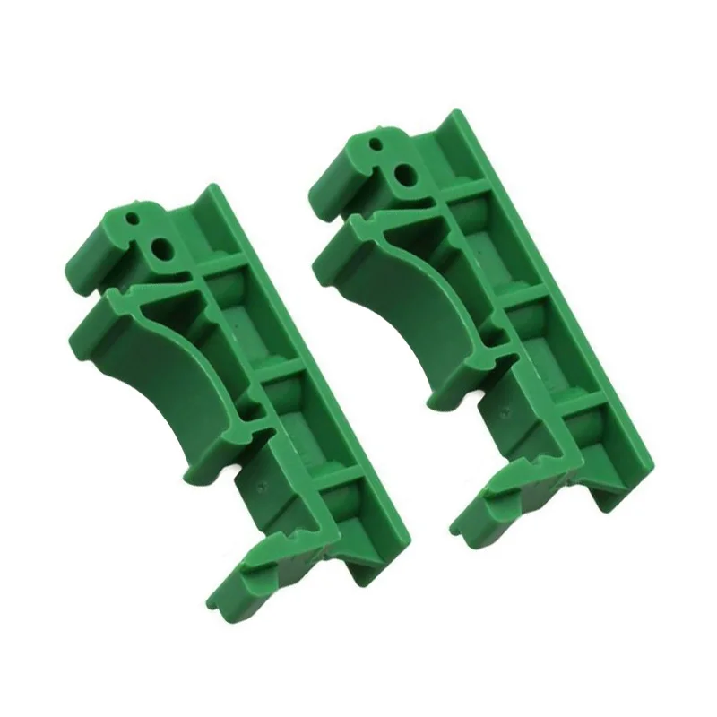 10 pièces DRG-01 PCB supports de montage vis vert pour DIN 35 Rails de montage adaptateur pièces de rechange ► Photo 2/4