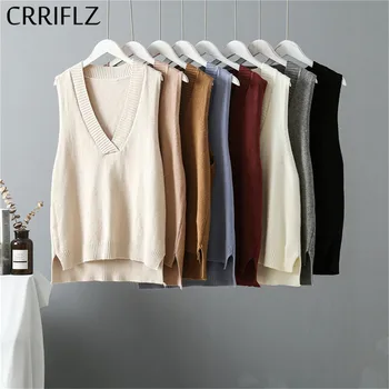 

One Size Casual Pullover Polyester CRRIFLZ Regular Solid V-neck