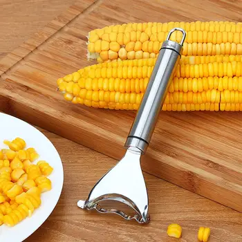 

Stainless Steel Corn Slicer Peeler Threshers Cutter Kernels Remove Kitchen Tool