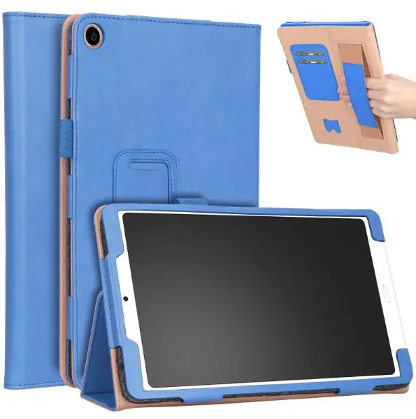 Умный чехол для Xiao mi pad 4 Plus 10,1 mi pad4 mi Pad 4 10 Plus 10,1 ''чехол для планшета с ручкой PU кожаный флип-чехол+ ручка - Цвет: Синий