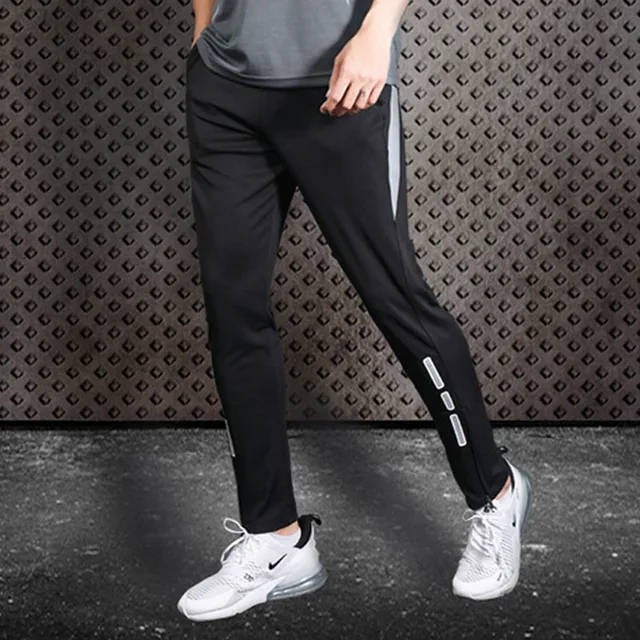 BINTUOSHI Men Running Pants Soccer Training Pants With Zipper Pocket Football Trousers Jogging Fitness Pants Workout Sport Pants 2