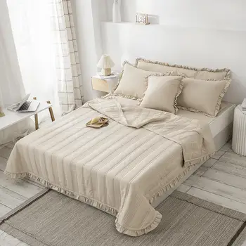 

1 Pc Comforter for Bed Coral Color Raschel Double Layer Thicker Blankets Warmer Flannel Thow Blankets Bed Cover