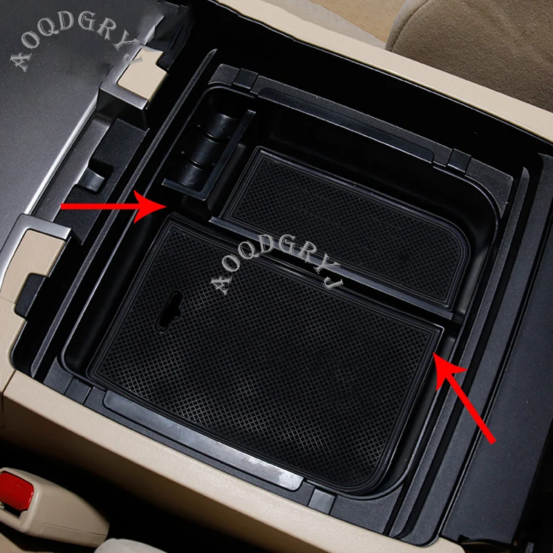 

Car Styling 1pcs Without Refrigerator Style For Toyota Land Cruiser LC200 2008-2019 Armrest Box Storage Box Black