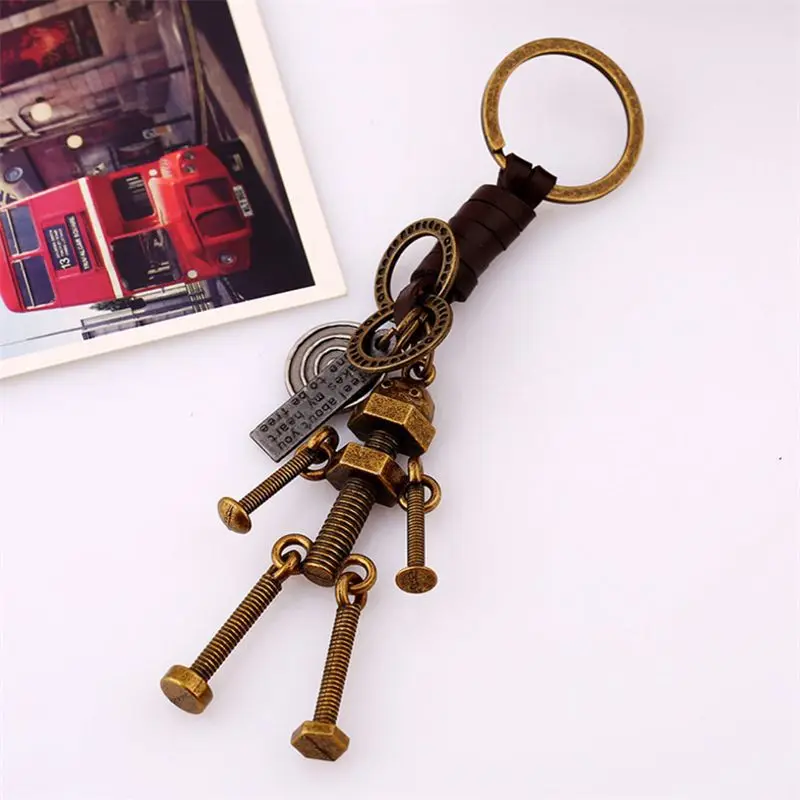 

Strange Screw Man Pendant Key Chain, Zinc Alloy Robot Wear - Resistant Durable Car Pendant