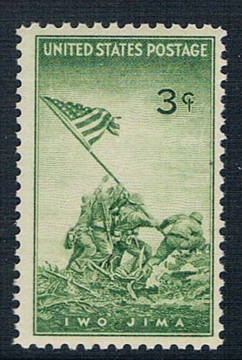 Sello postal clásico del Ejército de los Estados Unidos, sello de la Segunda  Guerra Mundial, 1 pieza, 1945, grabado de la bandera de Iwo Jima, MNH|Sellos|  - AliExpress