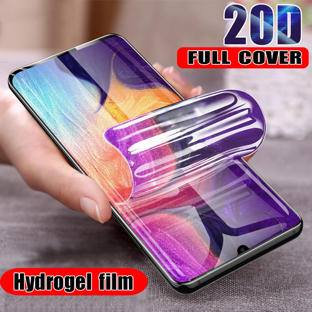 

20D soft full cover for samsung galaxy s7 edge s8 s9 s10 plus hydrogel film s8 phone screen protector protective film Not Glass