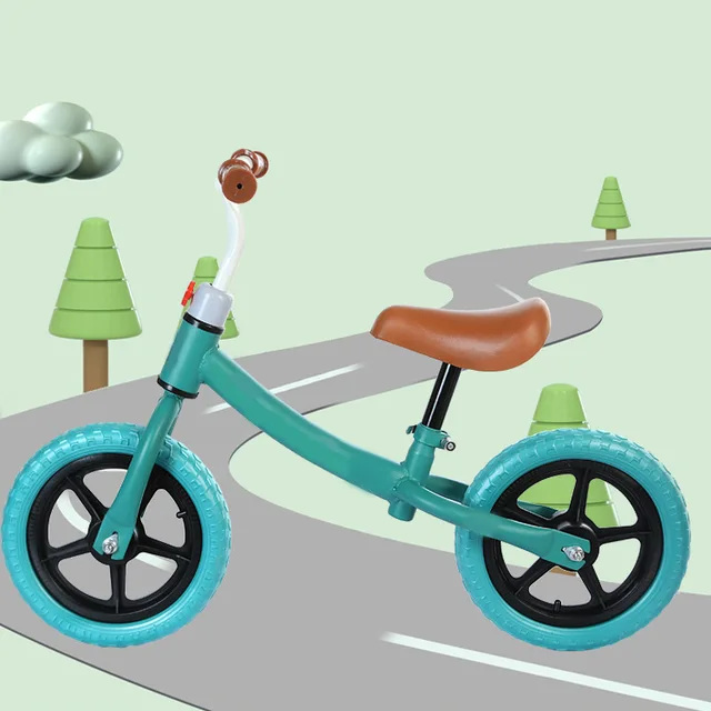 LazyChild Colorful Kids Balance Bike Scooter No Pedals Height Adjustable Bicycle Riding Walking Learning Scooter 2021 New 4