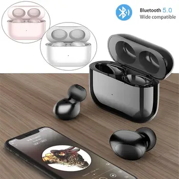 

Wireless Bluetooth 5.0 Earphones TWS Double Mini Earbuds Hands Free Headset with Microphone for iPhone Android Cell Phones