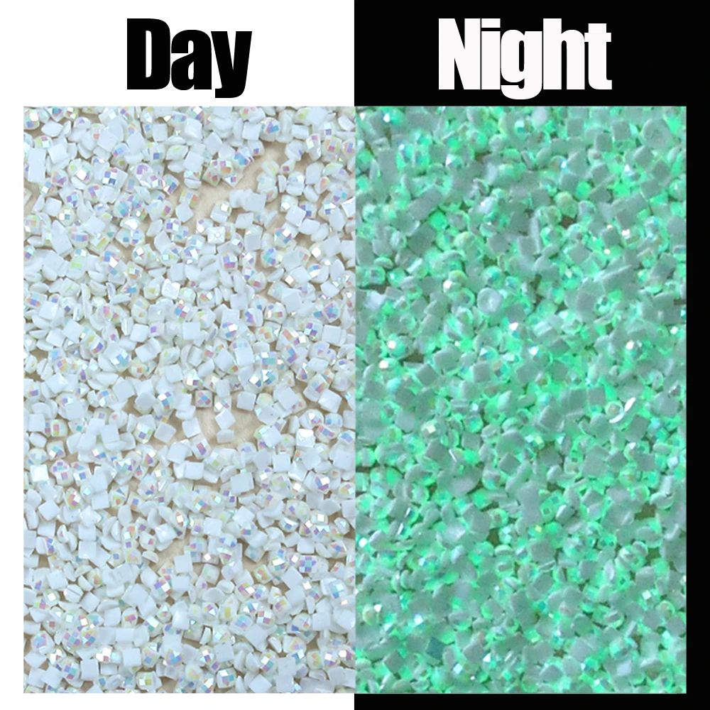 

Ascher Stone Glow In Dark AB Square Round DMC 5200 For DIY Diamond Painting Cross Stitch Embroidery Rhinestone Mosaic Home Decor