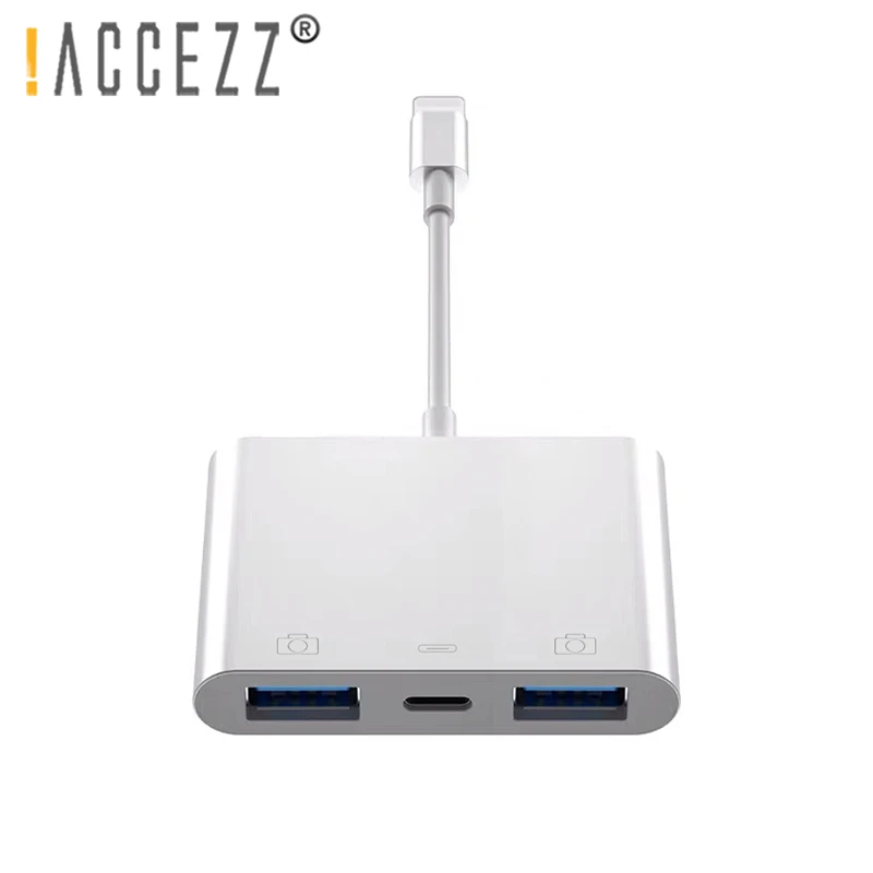 ! ACCEZZ USB для освещения IOS 13 OTG адаптер iPhone 11 XS Pro 7 8 iPad зарядное устройство кабель