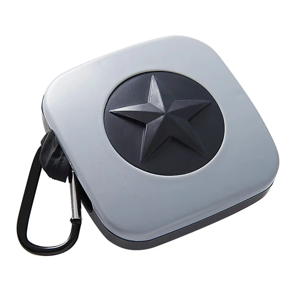 gray star button Подарочная модная вращающаяся складная сумка для покупок, переносная Большая Нейлоновая зеленая сумка, пластиковая коробка для хранения, интегрированная - Цвет: gray star button