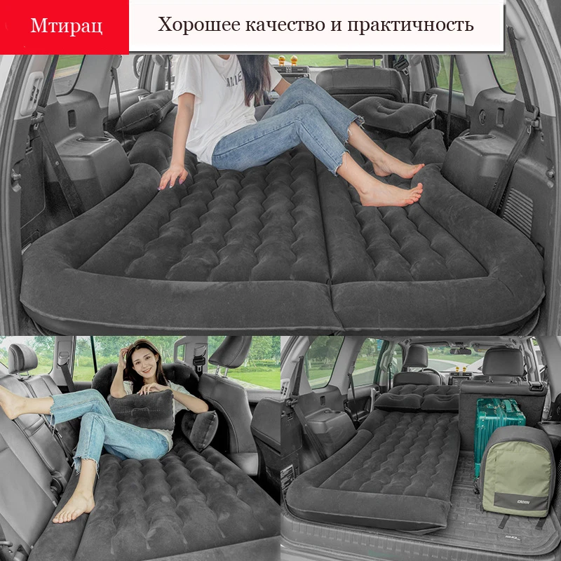iMountek Car Inflatable Bed Air Mattress Universal SUV Car Portable Travel  Sleeping Pad Outdoor Camping Mat For Trip,Blue 