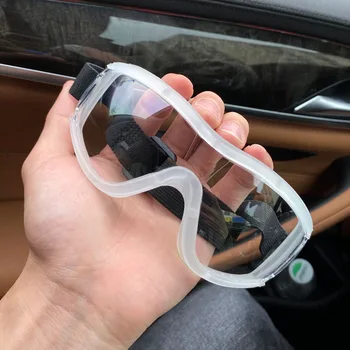 

Wind/Sand Proof PC Lens Goggle Eye Protection Plastic Eyewear Adjustable Band Outdoor Sports Goggles
