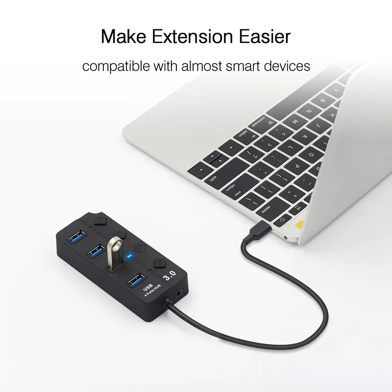 Usb-концентратор 3,0 с портом адаптера питания как зарядное устройство и usb-разветвитель Мульти USB порт 4 7 Компьютерные аксессуары Rozdzielacz USB 5 Гбит/с высокая скорость