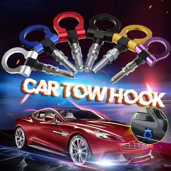 

Universal Aluminum Racing Tow Hook Towing Trailer Ring for European Cars Blue Red Golden Black Silver Towing Bars