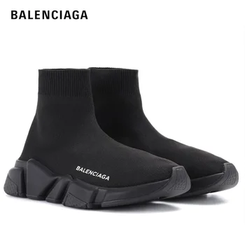 

2020 High Top Original Balenciaga Speed Sneaker Woman Running Sports Girls Shoes Knitting Sock Speed Trainer For Men