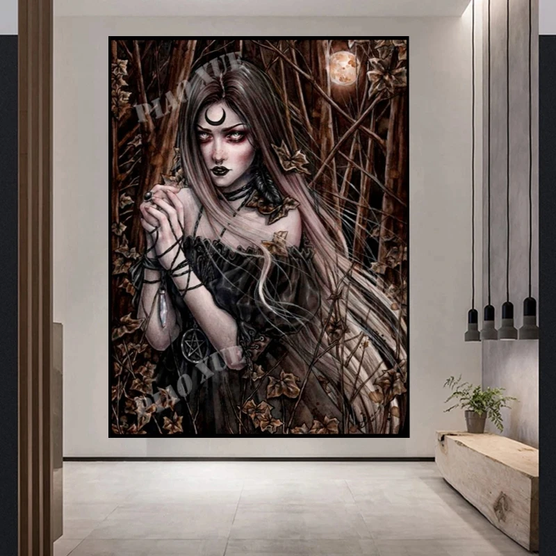 Horror Vampire Princess Girl AB Diamond Painting Kits Darkness Flower Woman  With Skull Art Embroidery Cross Stitch Wall Decor - AliExpress