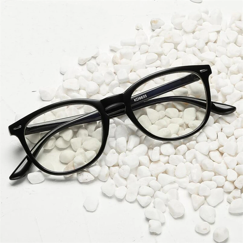 0,5-0,75 до-4,0 овальные заклепки готовой близорукости очки женские, мужские 1,56 Асферические рецептурные линзы очки прозрачный чай
