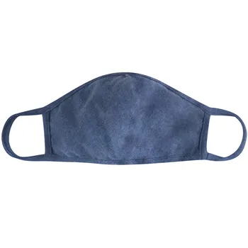 

Blue Cotton Breathable Cold And Dustproof Mask Breathable Pure Blue Masks Reusable Children Mask Fabric Dust Masks Mascarilla