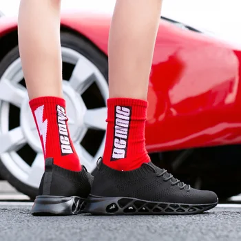 

FEOZYZ Low Top Running Shoes Men Women Breathable Knit Upper Sneakers Women Men Plus Size 35-48 Lightweight Outdoor Sport Shoes