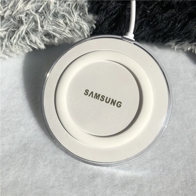 5V/2A QI Wireless Charger Charge Pad with micro usb cable For Samsung Galaxy S7 S6 EDGE S8 S9 S10 Plus for Iphone 8 X XS MAX XR - Тип штекера: white