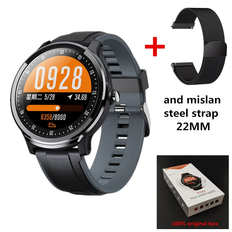 Новейшие Смарт-часы SN80 модные спортивные часы фитнес-трекер IP68 водонепроницаемый смарт-браслет монитор сердечного ритма Android IOS - Цвет: black and black