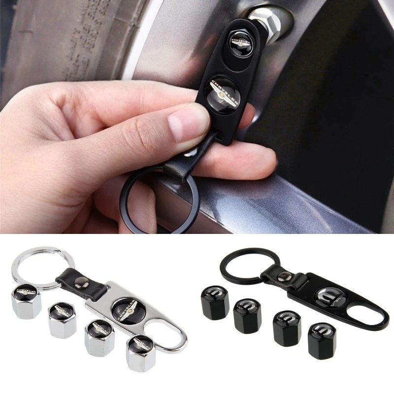 Cubierta de rueda de coche, válvula de neumático, llavero de gorras para Chrysler 200, Voyager, Delta, Grand Voyager, 300c, 300, Pacifica, 200c, Sebring, Pt Cruiser