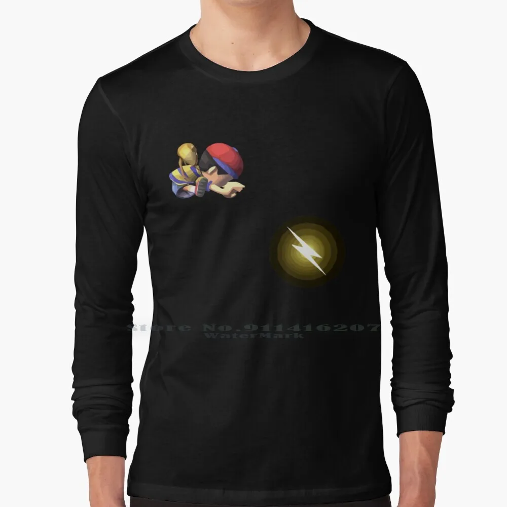 Pk Fire (Texless) T Shirt 100% Puro Cotone Super Smash Bros Super Smash Bros Earthbound Mother Ness Pk Fire Psi Fire