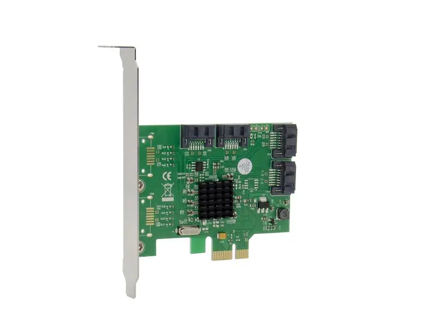 Новая плата контроллера PCI-e 4 порта 6G SATA III 3 0 Marvell 88SE9215 non raid pcie 2 0x1 Расширительная