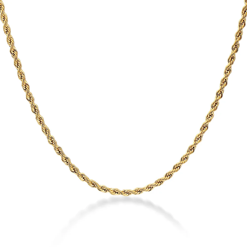 

Korean-style South Korea Accessories Titanium Steel Necklace Stainless Steel Chain Linen Flower Color Chain